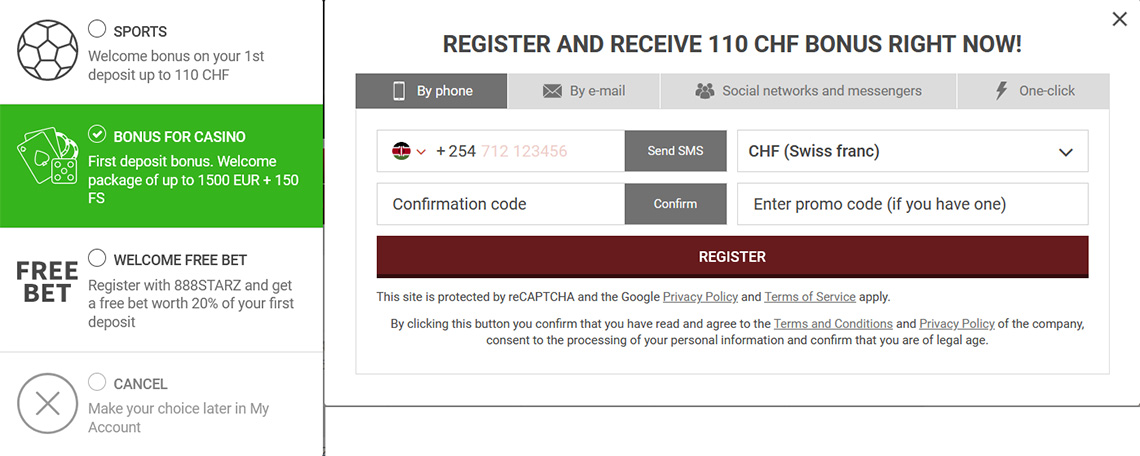 Register at 888STARZ. 